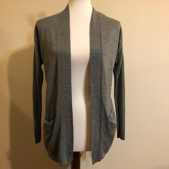 LOFT Sweaters - Ann Taylor LOFT Factory Grey Cardigan Sweater